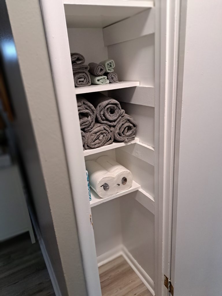Main Floor Bathroom Storage